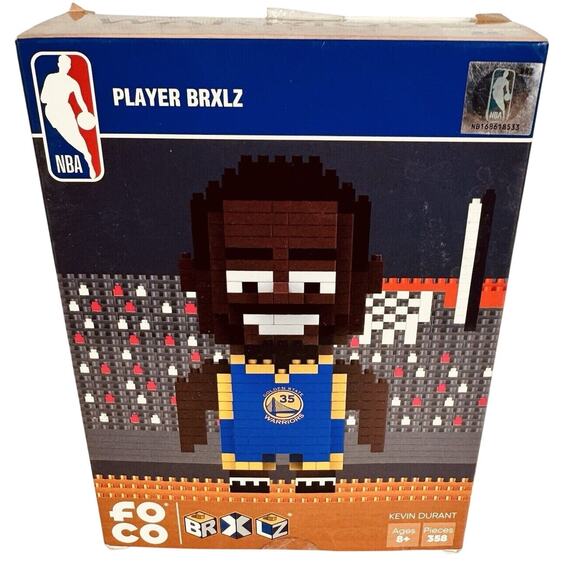 Kevin Durant #35 NBA Golden State Warriors 3D BRXLZ Construction Toy - Picture 1 of 7